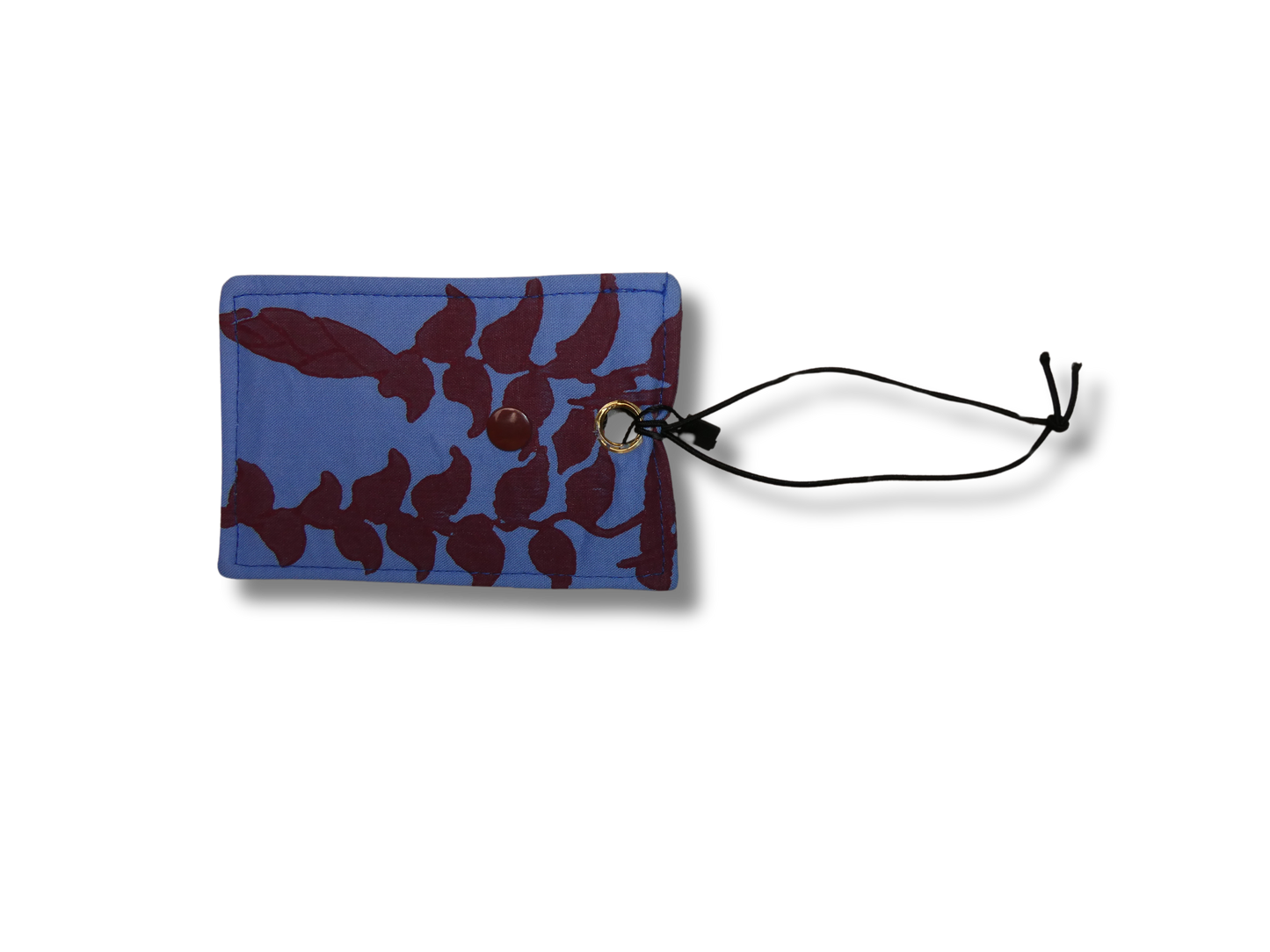 Heliconia BagTag Hand Sewn and Inked 1 of 1