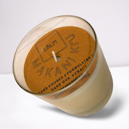 MAKANI KI'U  - Natural Coconut/Soy Wax Scented Candle.